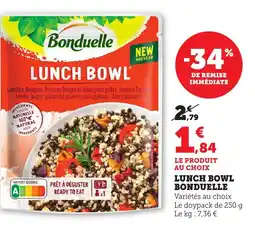 Bi1 BONDUELLE Lunch bowl offre