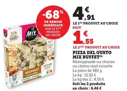 Bi1 MIX Pizza del gusto buffet offre