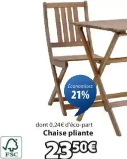 JYSK Chaise pliante RUNEBAKKEN offre