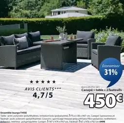 JYSK Ensemble lounge THISE offre