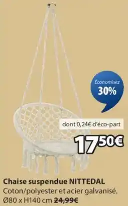 JYSK Chaise suspendue NITTEDAL offre