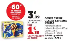 Bi1 NESTLE Cones creme glacee extreme offre
