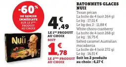 Bi1 NUII Batonnets glaces offre