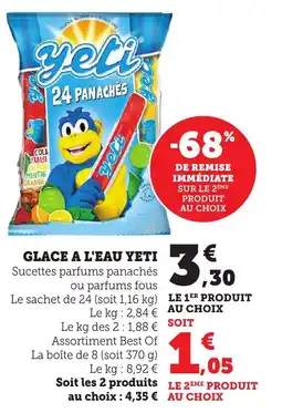 Bi1 YETI Glace a l'eau offre