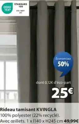 JYSK Rideau tamisant KVINGLA offre