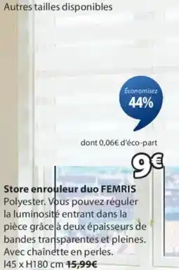 JYSK Store enrouleur duo FEMRIS offre