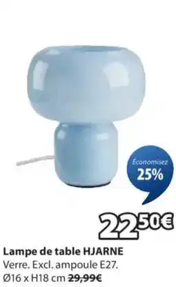 JYSK Lampe de table HJARNE offre