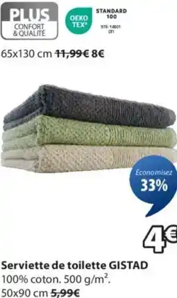 JYSK Serviette de toilette GISTAD offre