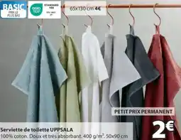 JYSK Serviette de toilette UPPSALA offre