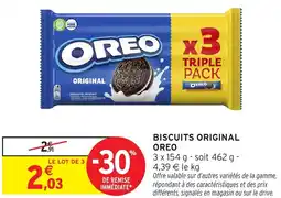 Intermarché Express Biscuits original oreo offre
