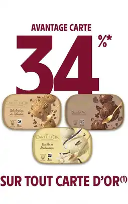 Intermarché Express Sur tout carte d'or offre
