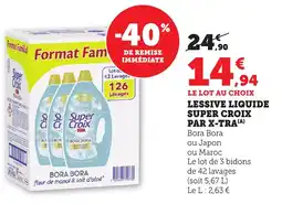 Bi1 SUPER CROIX Lessive liquide par x-tra offre