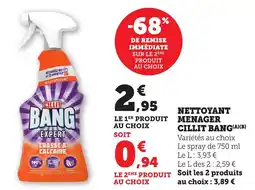 Bi1 CILLIT BANG Nettoyant menager offre