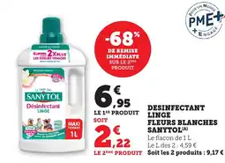 Bi1 SANYTOL Desinfectant linge fleurs blanches offre