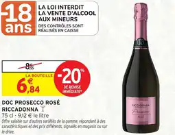 Intermarché Express Doc prosecco rosé riccadonna offre