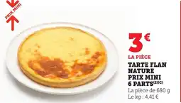 Bi1 PRIX MINI Tarte flan nature 6 parts offre