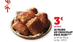 Bi1 PRIX MINI 10 pains au chocolat offre