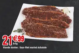 Carrefour Viande bovine : faux-filet mariné échalote offre