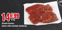 Carrefour Viande bovine : basse côte marinée barbecue offre