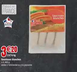 Carrefour Saucisses blanches offre