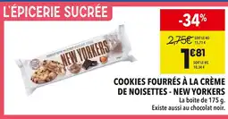 Supeco New Yorkers Cookies fourrés à la crème de noisettes offre