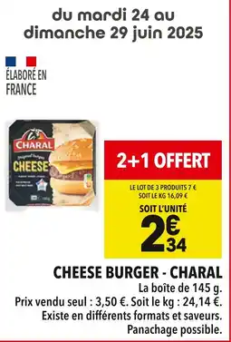 Supeco CHARAL Cheese burger offre