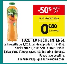 Supeco Fuze Tea Fuze Tea Pêche Intense offre