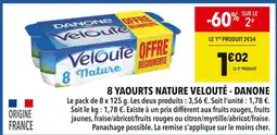 Supeco DANONE 8 yaourts nature velouté offre