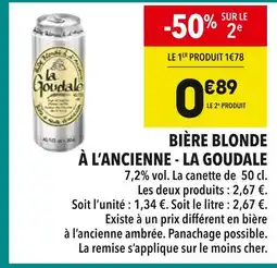 Supeco La Goudale Bière blonde à l'ancienne offre