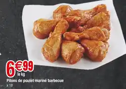 Carrefour Pilons de poulet mariné barbecue offre