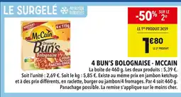 Supeco McCain 4 Bun’s Bolognaise offre