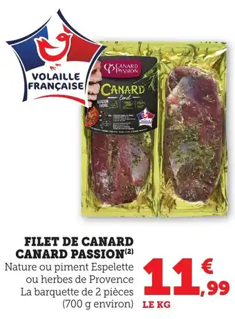 Bi1 Filet de canard canard passion offre