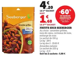 Bi1 SEEBERGER Fruits secs offre