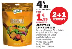 Bi1 LES CRUDETTES Croutons offre