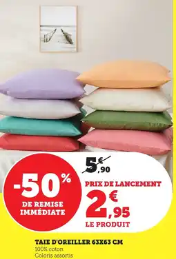 Bi1 Taie d'oreiller 63x63 cm offre