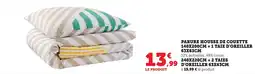 Bi1 Parure housse de couette 140x200cm + 1 taie d'oreiller 63x63cm offre