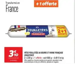 Netto Pates feuilletées au beurre et farine française croustipate offre