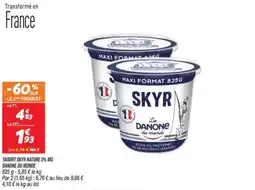 Netto DANONE Yaourt skyr nature 0% mg du monde offre