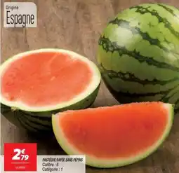 Netto Pasteque rayée sans pépins offre