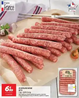 Netto NETTO 20 chipolatas nature offre