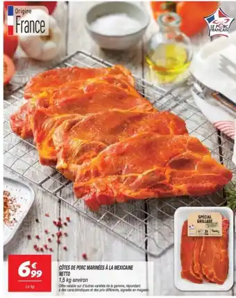 Netto NETTO Cotes de porc marinées à la mexicaine offre