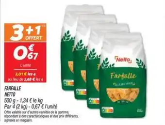 Netto NETTO Farfalle offre