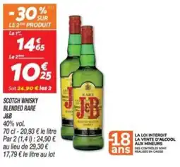 Netto J&B Scotch whisky blended rare offre
