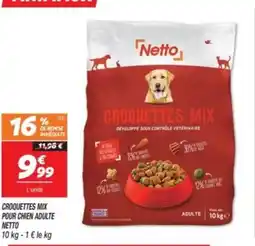 Netto NETTO Croquettes mix pour chien adulte offre