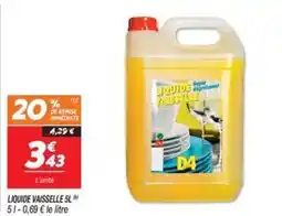 Netto Liquide vaisselle offre