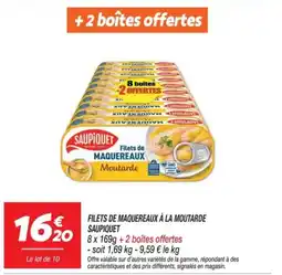 Netto SAUPIQUET Filets de maquereaux à la moutarde offre