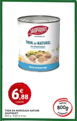 Intermarché SAUPIQUET Thon en morceaux nature offre