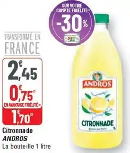 G20 Citronnade ANDROS offre