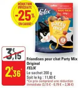 G20 Friandises pour chat Party Mix Original Felix offre