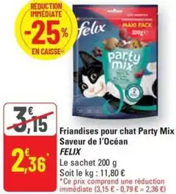G20 Friandises pour chat Party Mix Saveur de l'Océan Felix offre
